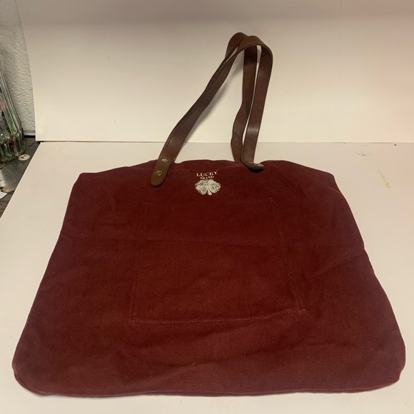 Lucky Brand Canvas & Leather Tote Bag - Picture 2 of 4